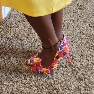 Dream Pairs Tayler Floral High Heels Size 11